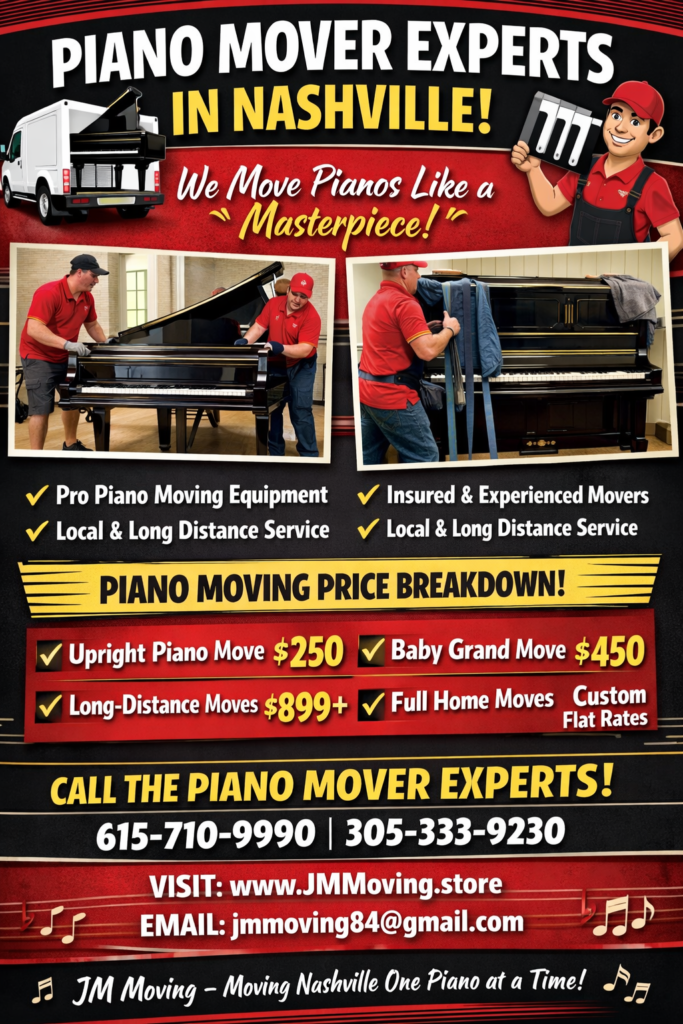 PIANO MOVER EXPERTS IN NASHVILLE!