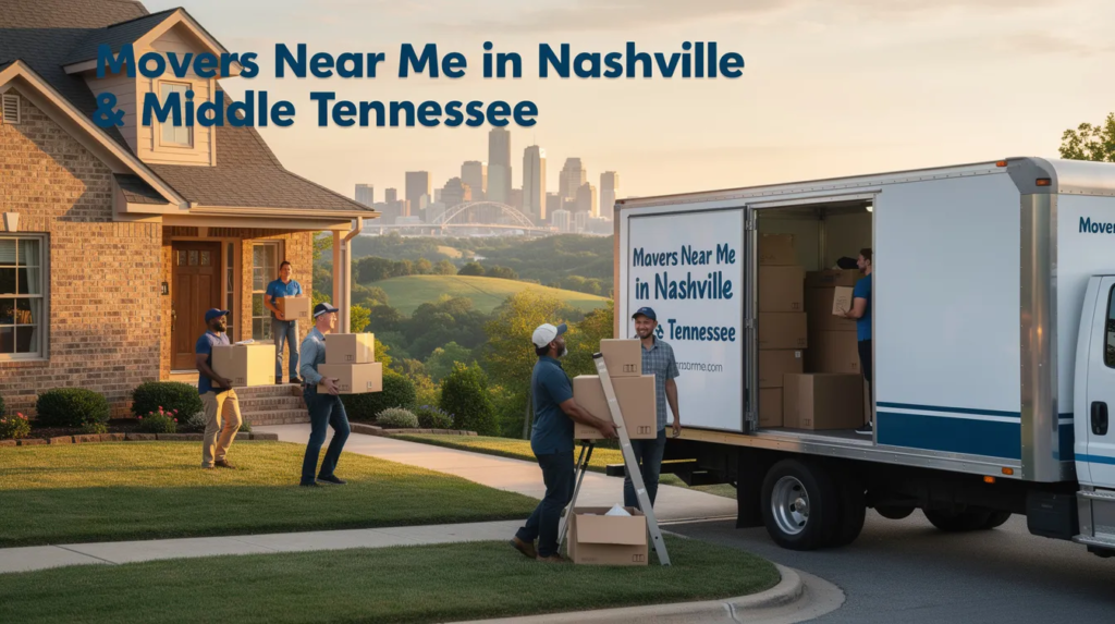 Movers near me in Nashville and Middle Tennessee moving truck
