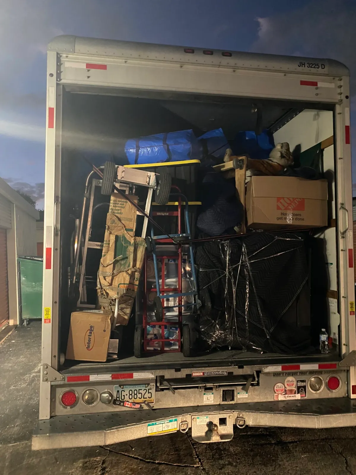 Nashville to Raleigh moving inventory and delivery planning