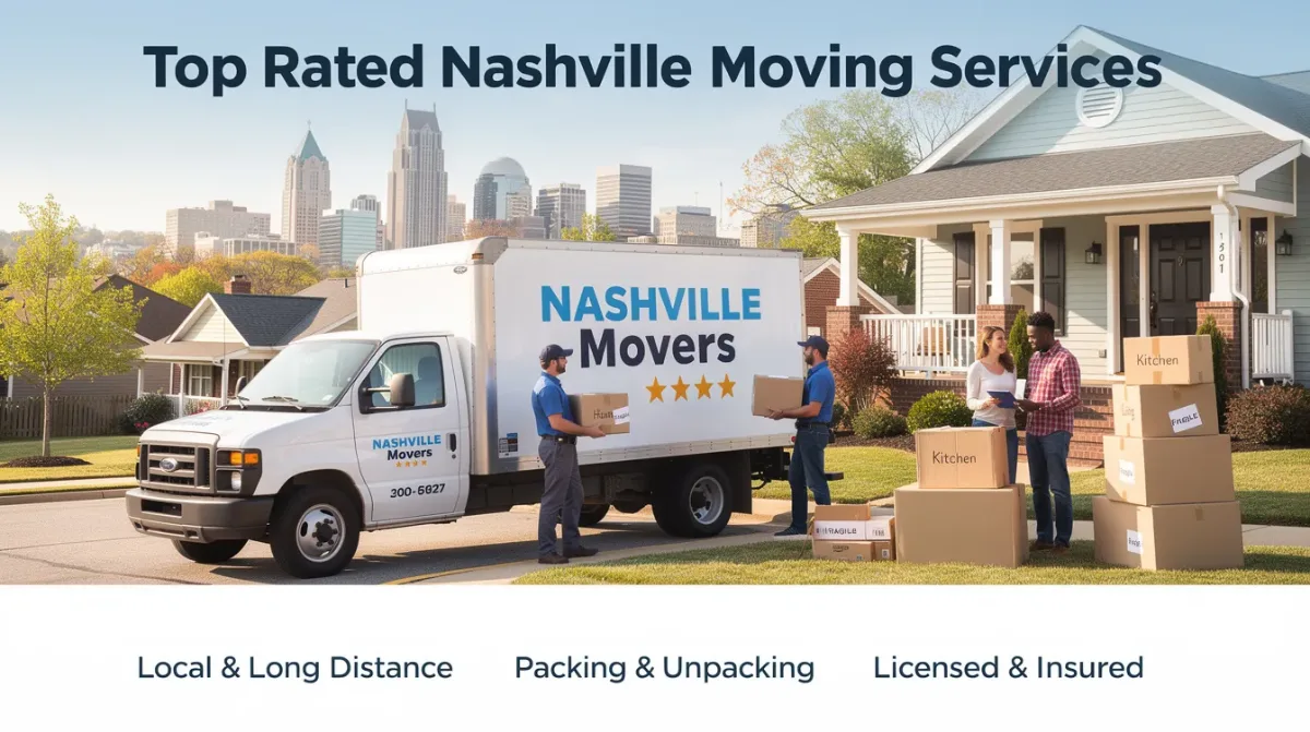 Professional Nashville Movers Loading Furniture Professional Nashville movers loading furniture into a moving truck