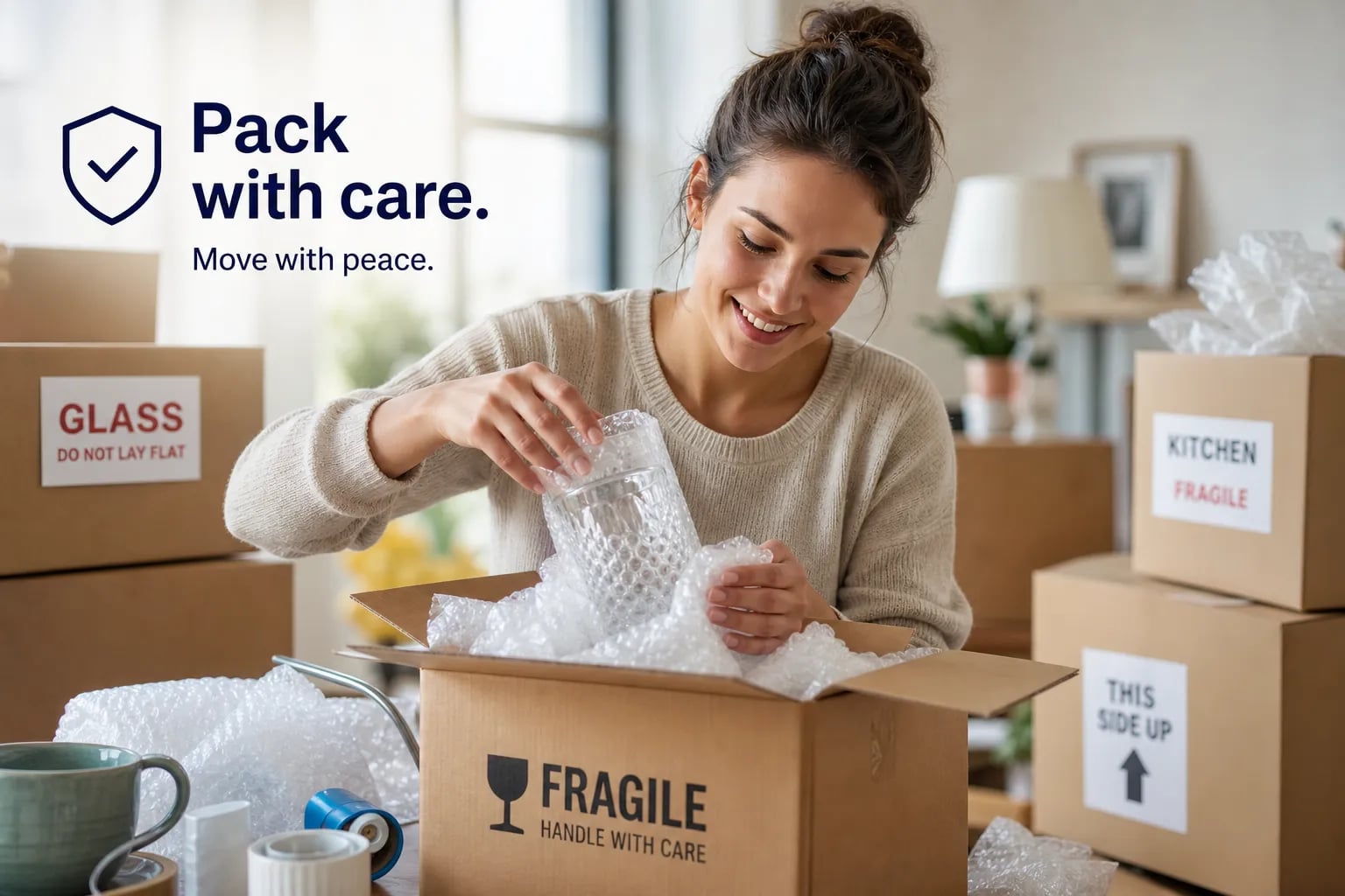 Fragile kitchen item packing services Nashville