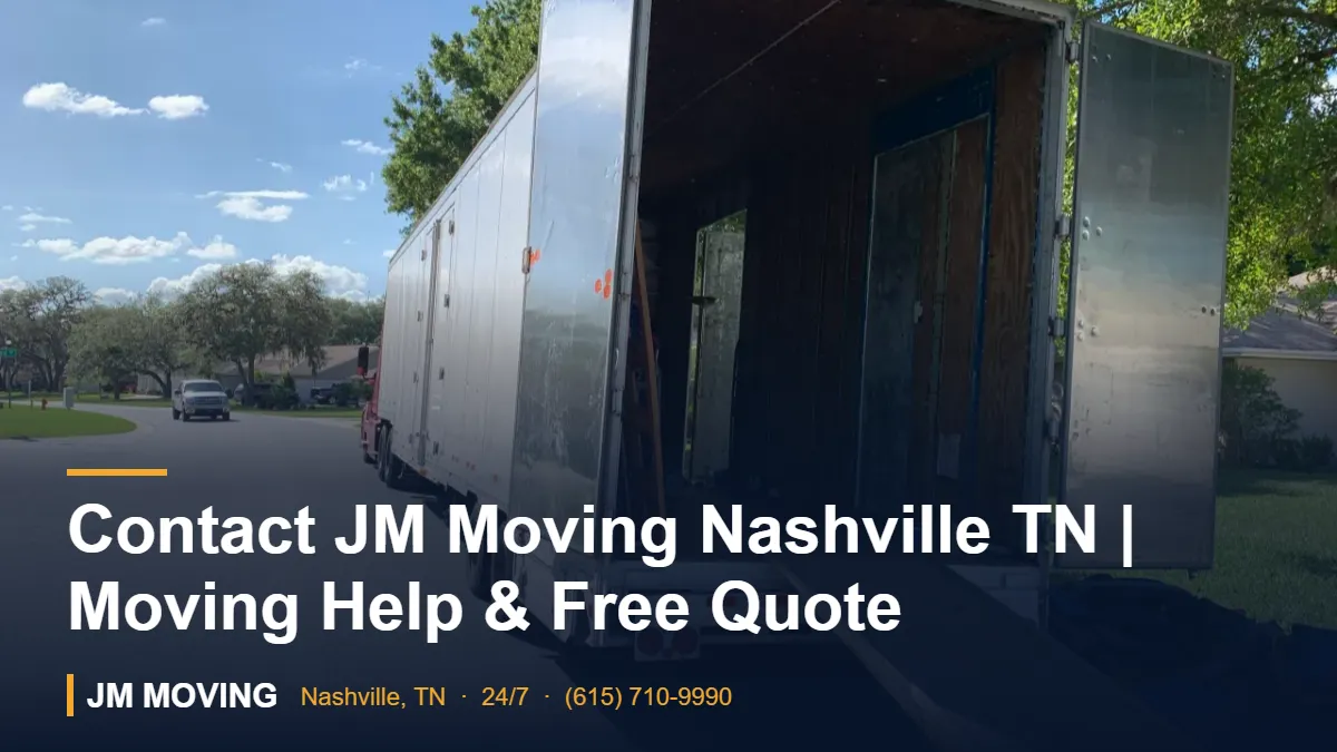 Contact JM Moving for Professional Nashville Moving Help - JM Moving crew