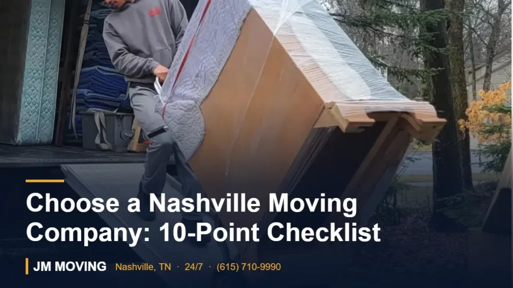 Choose a Nashville Moving Company: 10-Point Checklist – JM Moving crew, Nashville TN