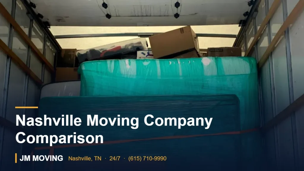 Nashville Moving Company Comparison – JM Moving crew, Nashville TN