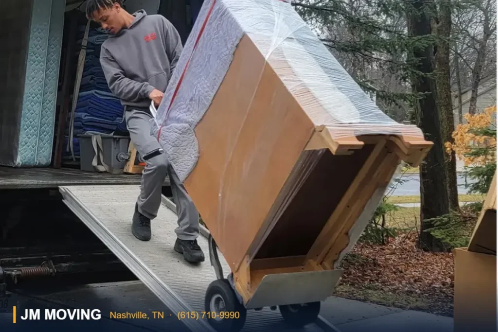 JM Moving crew loading a moving truck in Nashville TN