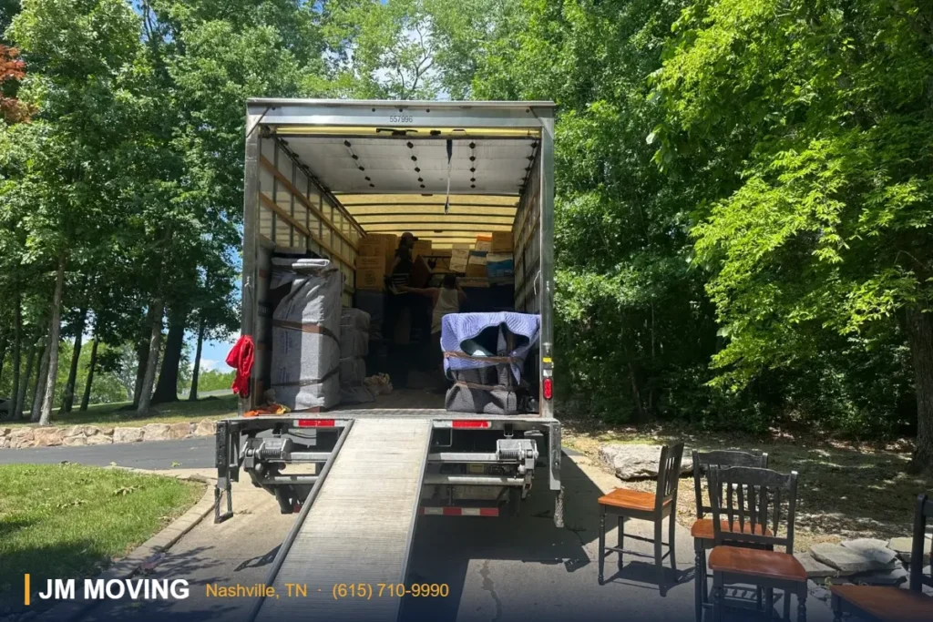 JM Moving crew loading a moving truck in Nashville TN