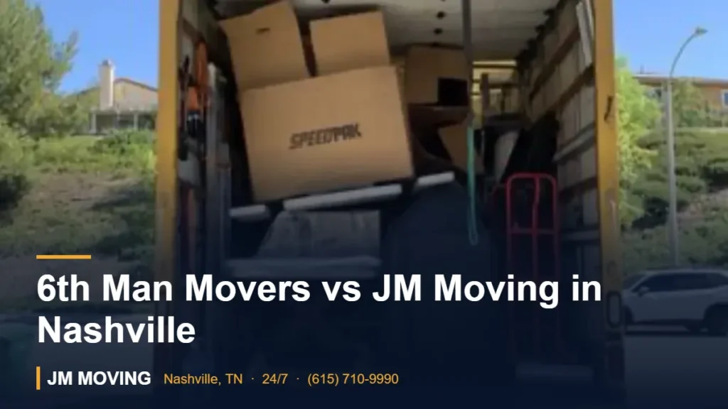 6th Man Movers vs JM Moving in Nashville – JM Moving crew, Nashville TN