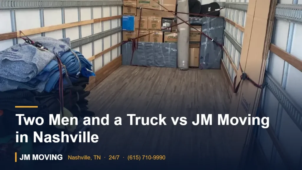 Two Men and a Truck vs JM Moving in Nashville – JM Moving crew, Nashville TN