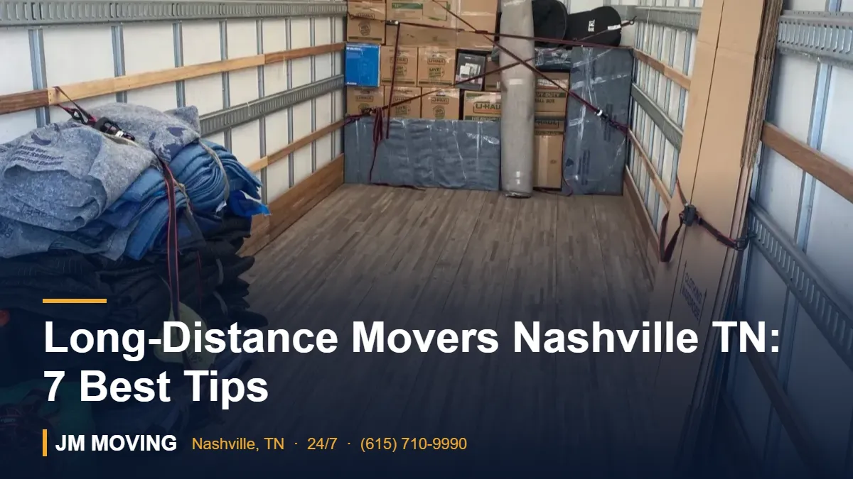 Long-Distance Movers Nashville TN - JM Moving crew and truck