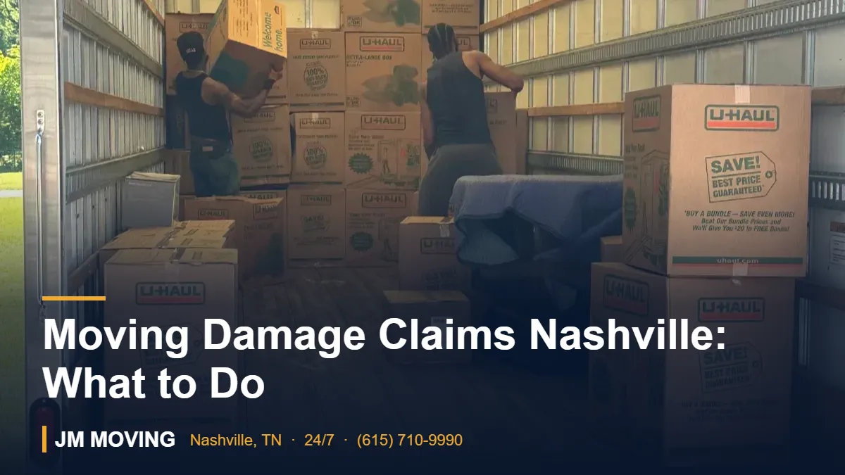 Moving Damage Claims Nashville: What to Do - JM Moving crew in Nashville TN