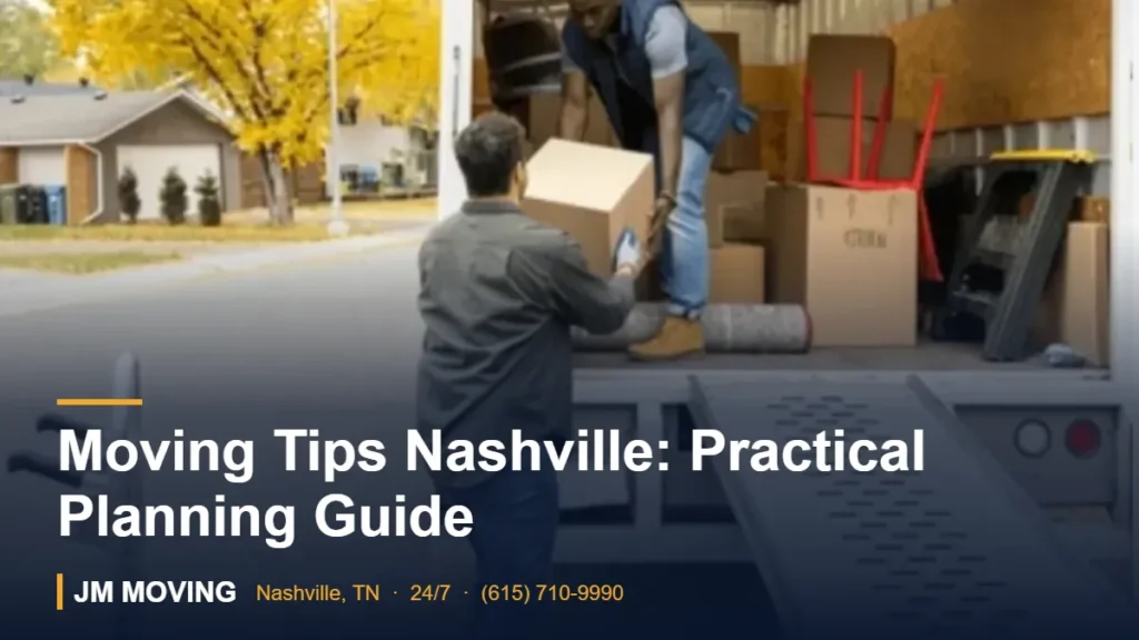 Moving Tips Nashville: Practical Planning Guide – JM Moving crew, Nashville TN