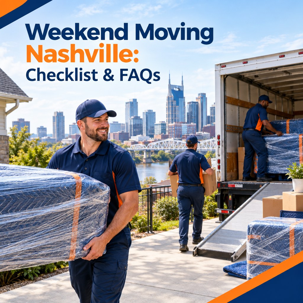 Weekend Moving Nashville checklist and FAQs | JM Moving